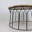 Solid Rubber Wood Coffee Table FELIKS328+FELIKS327